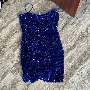 Lucy in the sky blue mini dress